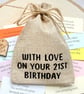 21st Birthday Keepsake Quote Gift, 31 Quotes, Turning 21, Coming of Age Presen