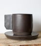 Espresso Cup and Saucer - Chocolate Black - Image 1