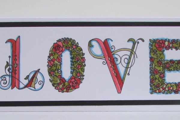 Love Monogram Card