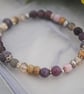 Labradorite & amethyst stretch bracelet  - Image 3