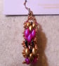 Brickwork-pattern bead earrings (customisable) - Image 1