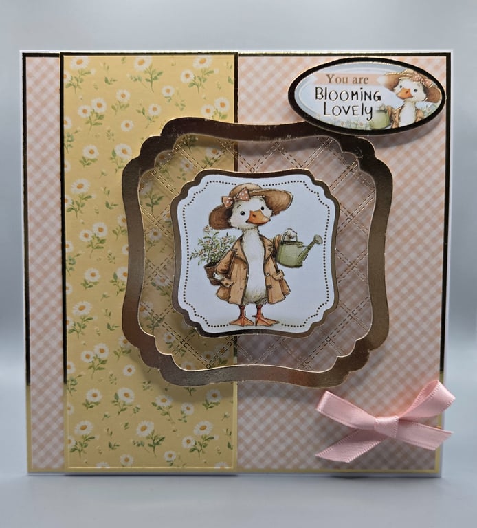 Blooming Lovely Handmade Card Garden Charm