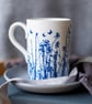 Large fine china butterfly mug, Birthday gift, Coffee mug. - Image 5