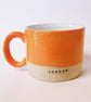 Mug Bright Orange London Ceramic mug. - Image 1