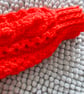 16" Red Aran Jacket with Hood - Image 3