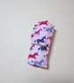 Pink and purple unicorn Fabric Pencil Roll includes 8 pencils - Image 4