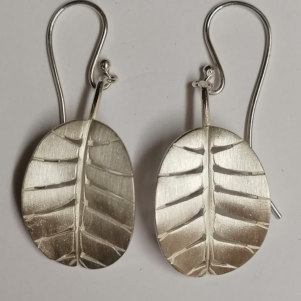 Leaf drops, Cotinus leaf drops hand made from Silver