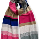 Engineered Stripe Big Scarf