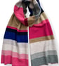 Engineered Stripe Big Scarf