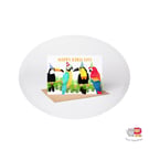 Birds Birthday Card, A6 Birthday Card, Cute Animal Birthday Card