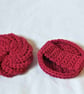 Crocheted face and body scrubbies set - red or blue - Image 5