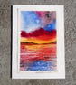 Sunrise. Blank Card. Original Painting. 260133 - Image 4
