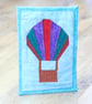 Hot Air Balloon Mug Rug Coaster - Image 1