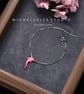 Pink Whale Shark Opal Bracelet With 925 Sterling Silver Chain