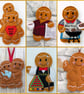 Gingerbread Father’s Day Felt Hanging Decoration Personalised Gift