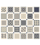 274A - 30 Tiles Patchwork Cross Stitch Pattern Blue-Gre version (PDF Chart) - Image 1