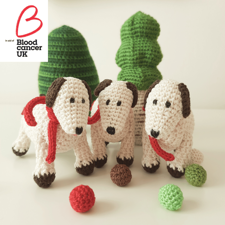 Crochet Dog Decoration- (20% Donation to Blood Cancer UK)
