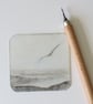 Solo an original drypoint etching of a gull gliding over choppy seas - Image 3