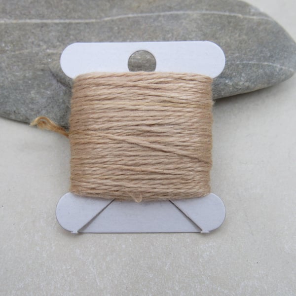 15m Natural Dye Birch Brown Pure Silk Embroidery Thread