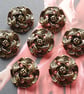 1" 25mm 40L medium weight Antique Brass shank Buttons from Italy - Image 1