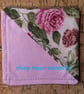 Pink & Red Roses on Pale Pink background, Corner Bookmark - Image 1