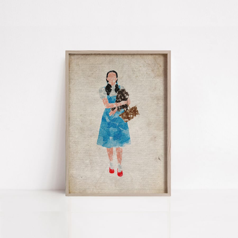 The Wizard of Oz Dorothy watercolour print