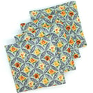 Pansies Fabric Coasters 369FF