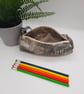 Pencil case box shaped in gold and grey.  - Image 2