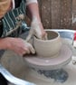 Hand thrown Berry bowl cup or colander drainer stoneware ceramic in ivory cream - Image 5