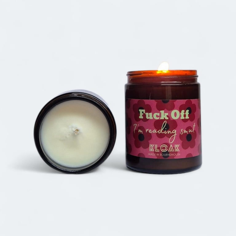 F Off I m Reading Smut Candle, Funny gifts for book lovers