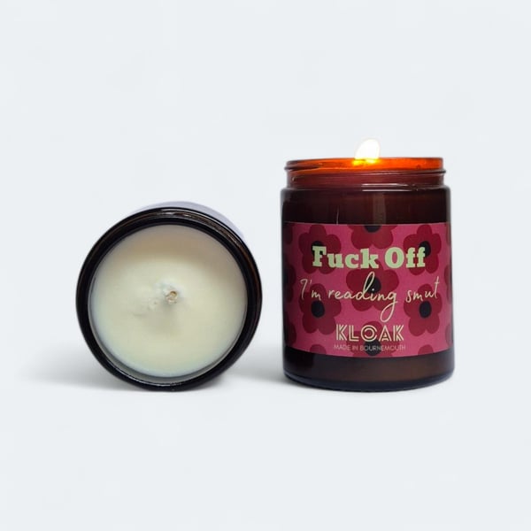 F Off I m Reading Smut Candle, Funny gifts for book lovers
