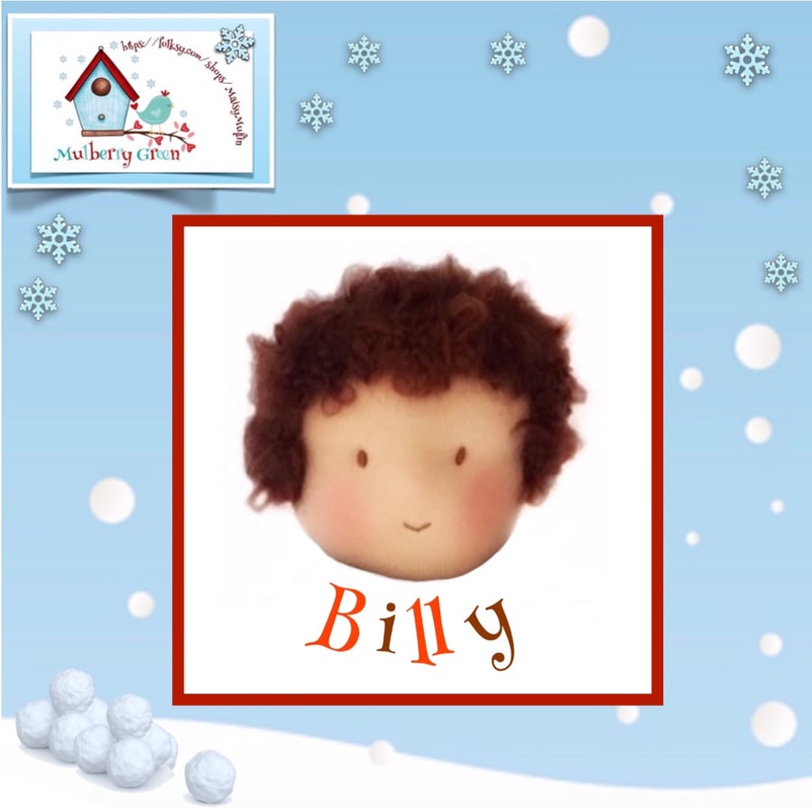 Billy Spraggs - a handcrafted Mulberry Green doll