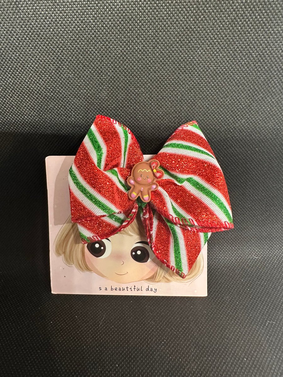 Christmas themes Hair Bows –  Alligator Clip Design