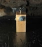 Bee Bot Block Bot - Handmade Wooden Robot Sculpture in Maple - Image 4