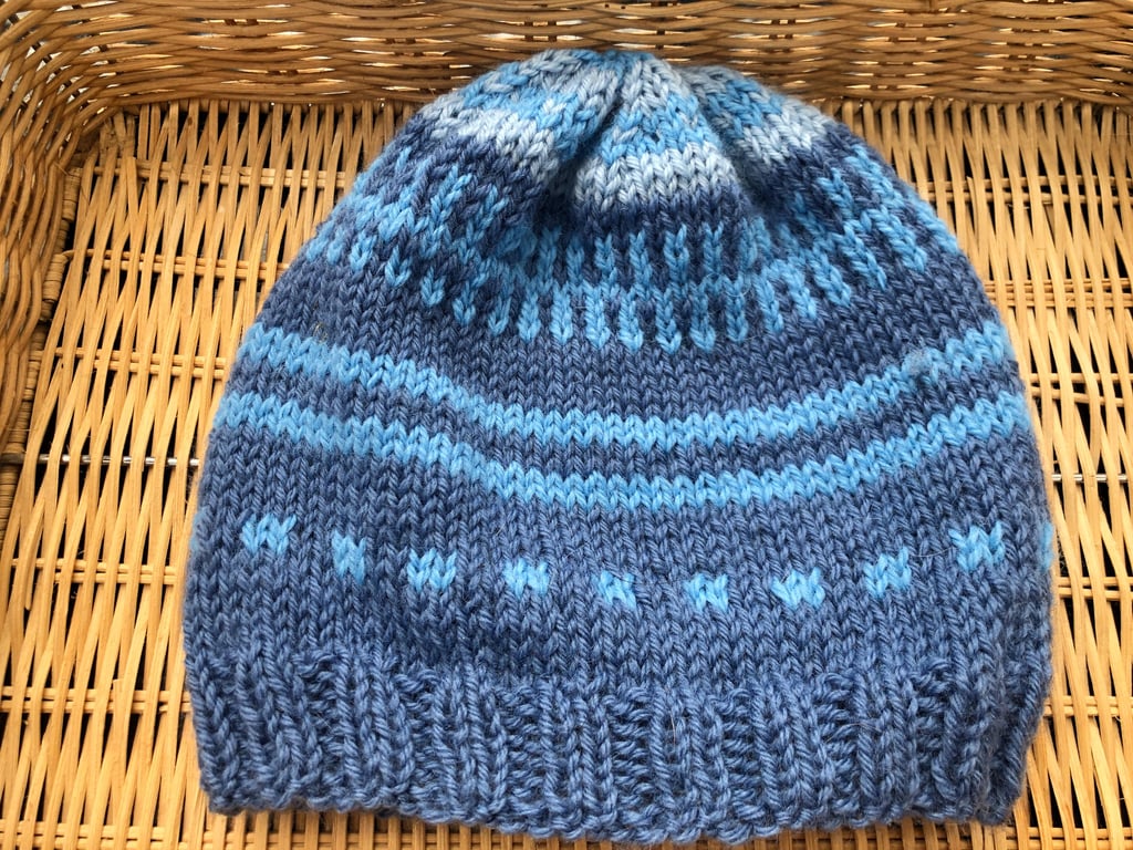 Pure wool beanie hat unisex . Unique