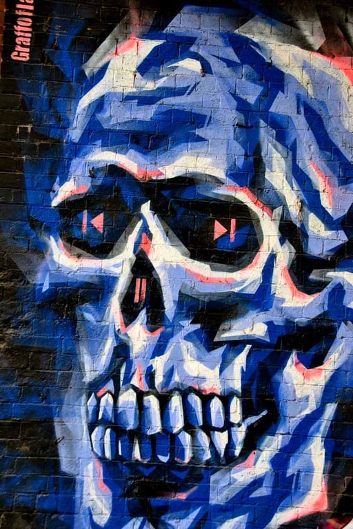 Street Art Graffiti Mural Digbeth Birmingham UK Photograph Print