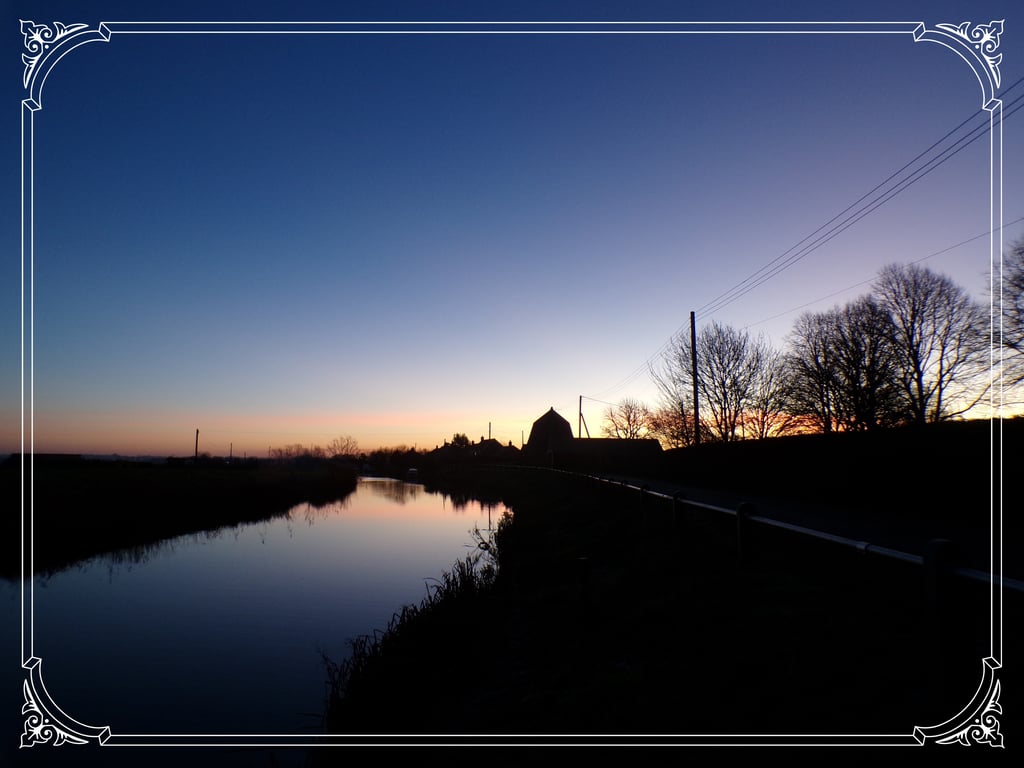 Sunrise Nordelph December 2025 Norfolk Greeting Card A5