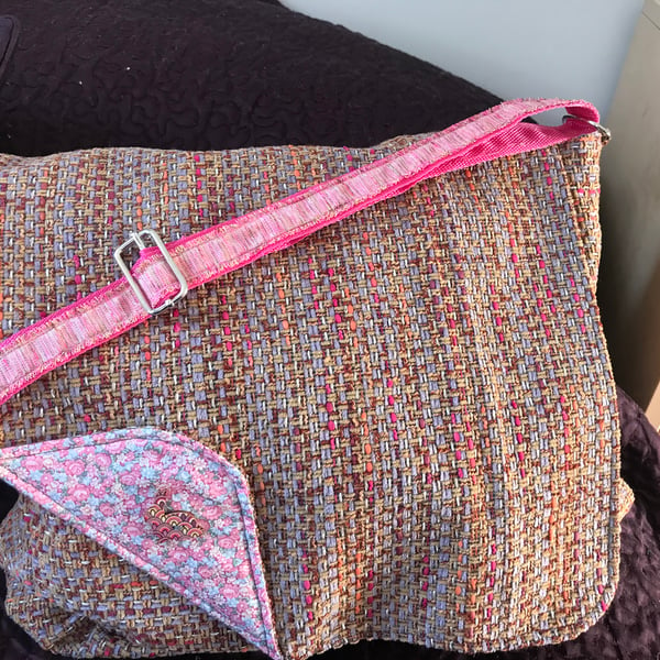 Courier Bag - The “Emily” - woven multicoloured 