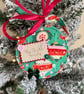 Personalised Bauble Print Hoop - Christmas Family Hoop  - Image 1
