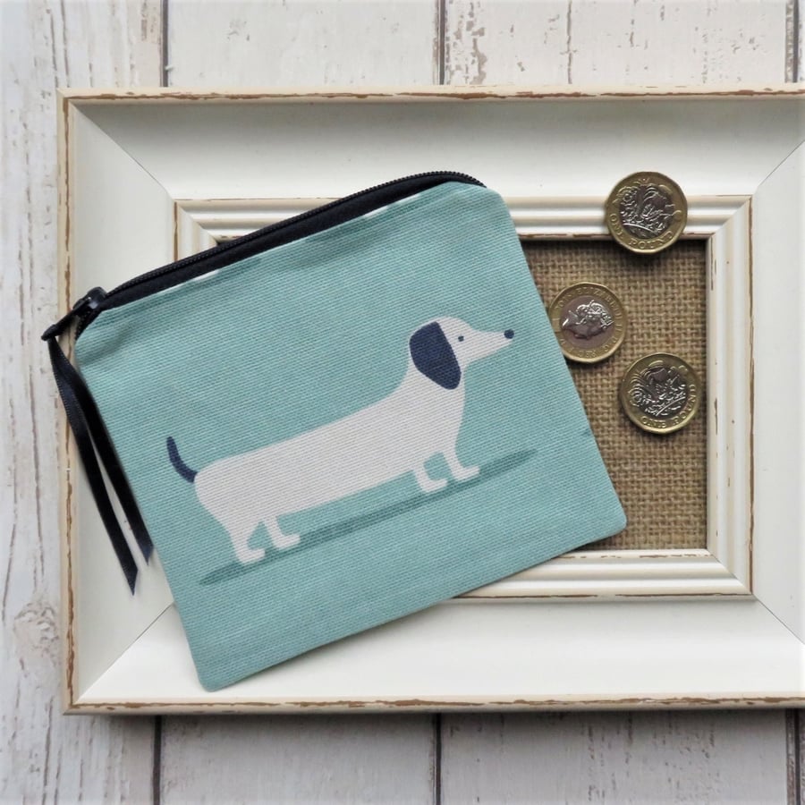 Sausage Dog Print Coin Purse