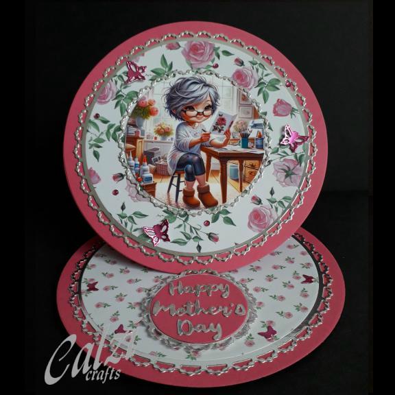 Round Mother's Day Card (Craft))