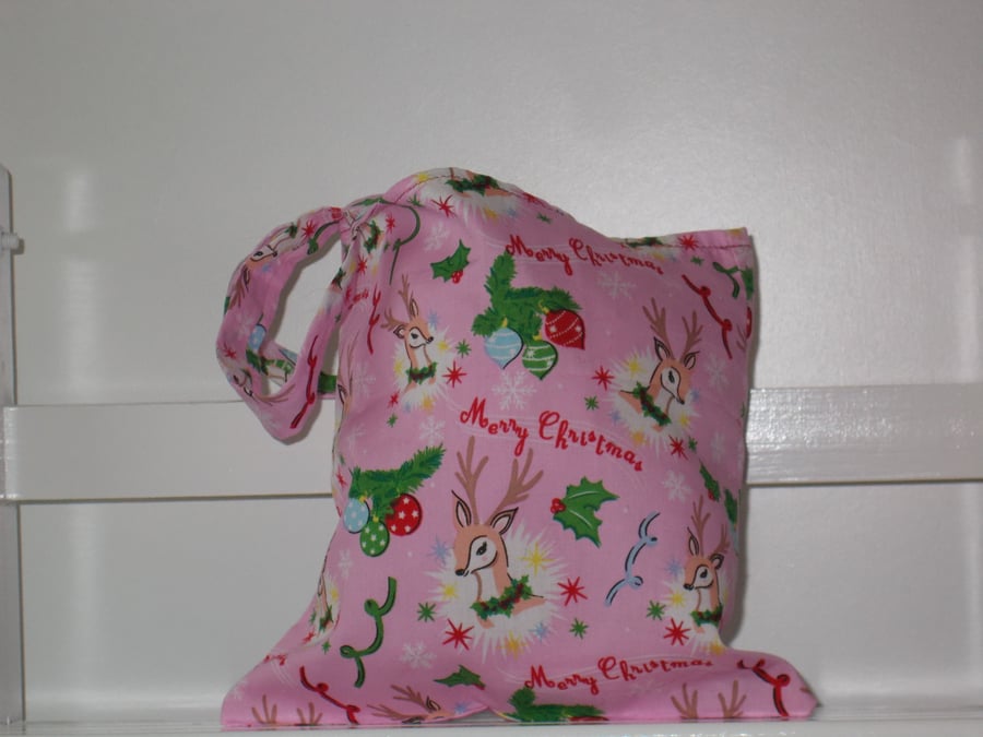 Mini christmas tote bag