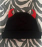 Handmade Upcycled Devil Beanie 
