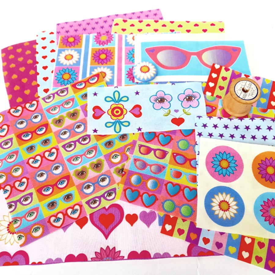 Scrap Quilting Fabric Bundle suitable for Small Patchwork Projects