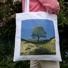 Sycamore Gap - Catching the Light - Tote Bag - Photography - Wildlife & Nature T