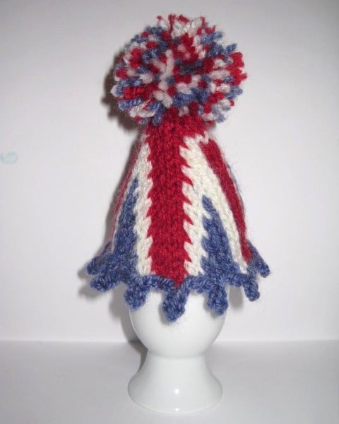 Union Jack Egg Cosy - KNITTING PDF Pattern