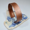 Hammer Textured Open Copper Cuff Bangle Extra Small (BRCUOPOV6) - UK Free Post