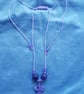 Hand made Amethyst Cross Pendant Necklace - Image 2
