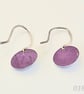 018 - Handmade Aluminium and Silver Reversible Earrings - Image 2
