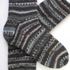 hand knit mens wool socks UK 9-11